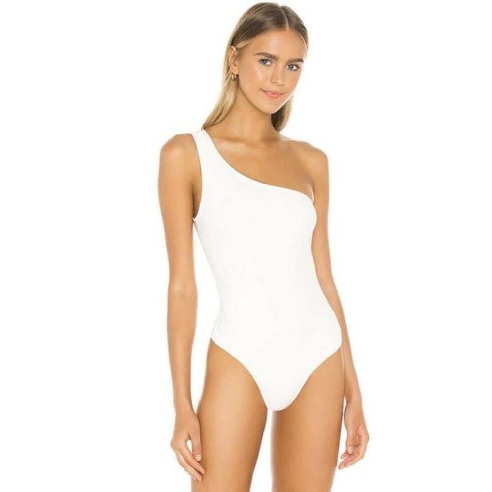 Show Me Your Mumu Uno Bodysuit Bone White S